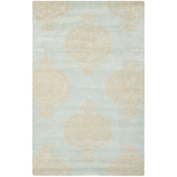 Safavieh Soho Hand Tufted Medium Rectangle Rug- Blue - Beige- 5 x 8 ft. SOH703A-5